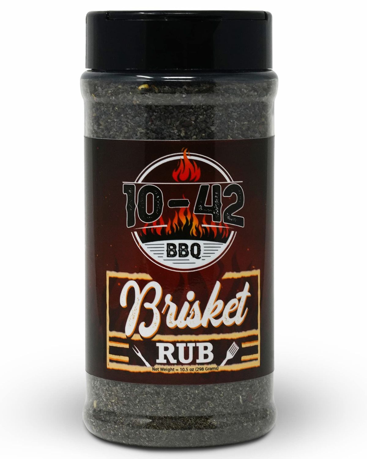10-42 BBQ Brisket Rub - All-Natural Spice Seasoning for Steak 10.5oz Bottle