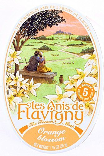 2 Packs Les Anis de Flavigny Hard Candy 1.75-ounce (50g) Tins (Orange Blossom 2-Pack)