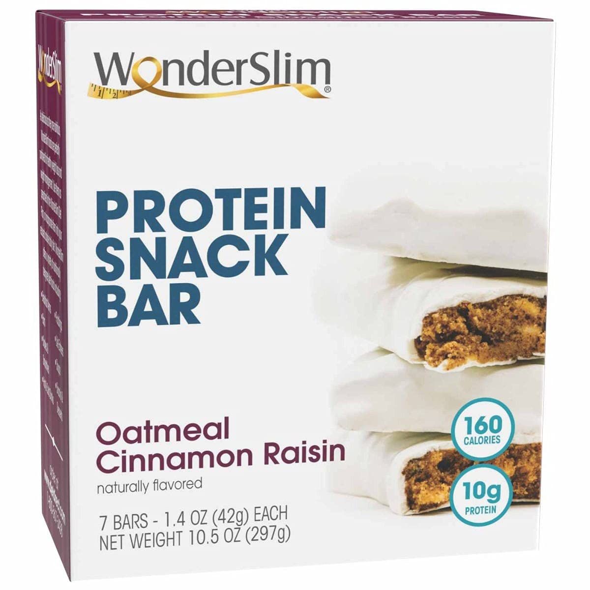 WonderSlim Protein Snack Bar, Oatmeal Cinnamon Raisin, (7ct)