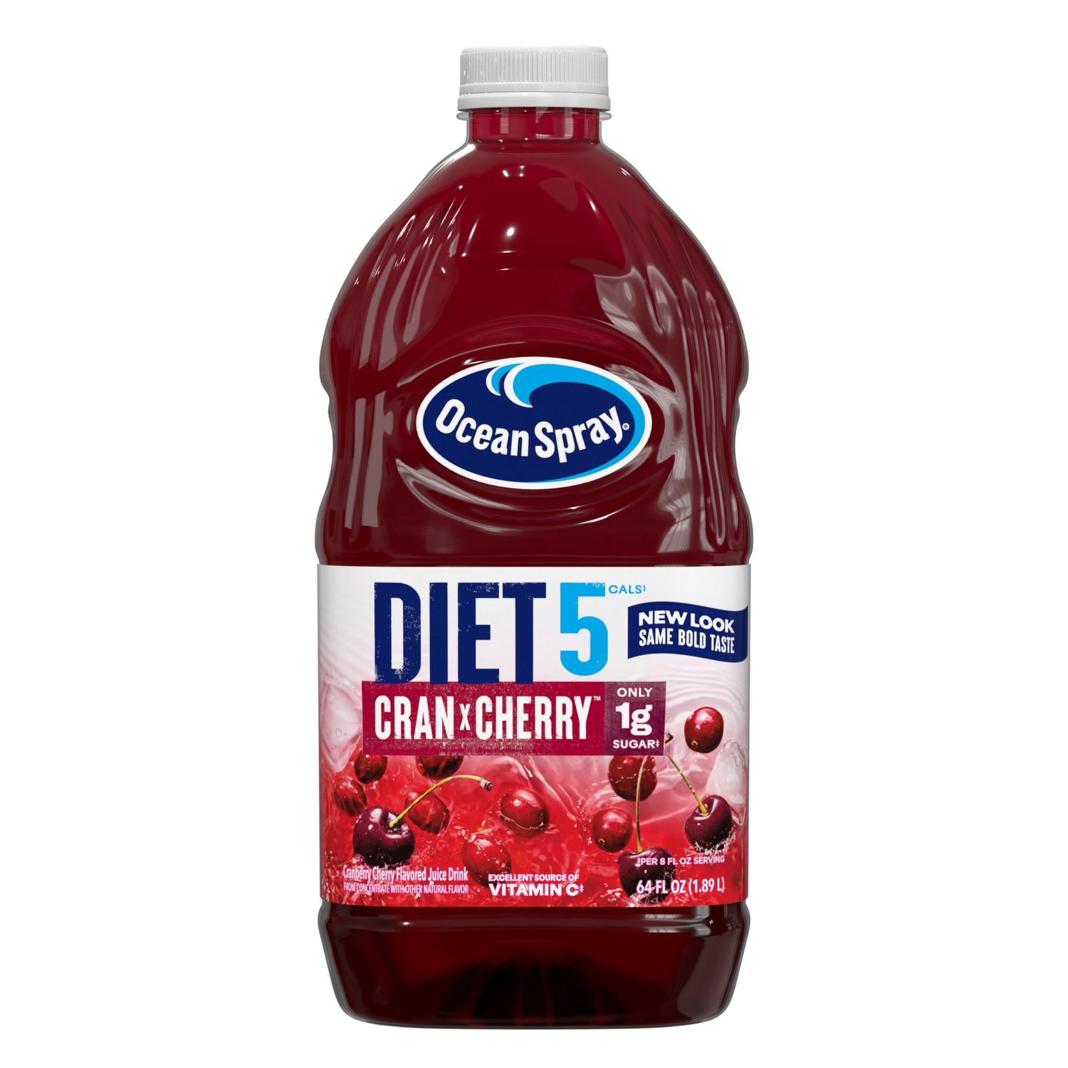 Ocean Spray Diet Cran-Cherry Cranberry Cherry Juice Drink, 64 Fl Oz Bottle (Pack of 1)