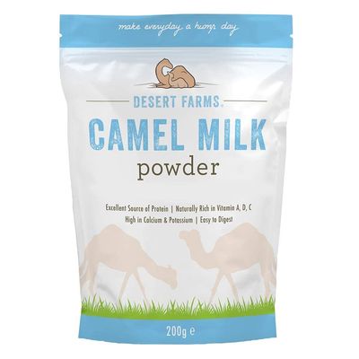 Desert Farms Organic Whole Camel Milk Powder Certified PALEO and KETO Allergen Free Non-GMO Easy to Mix Powder Milk - Excellent Replacement For Goat and Soy Milk - Packaged In The USA (200 Grams)