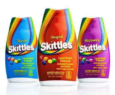 Skittles Liquid Water Enhancer Variety Pack of 3 | 1 Bottle Each Flavor - Original, Wild Berry, and Tropical | Zero Sugar Zero Calorie Water Flavoring Drops