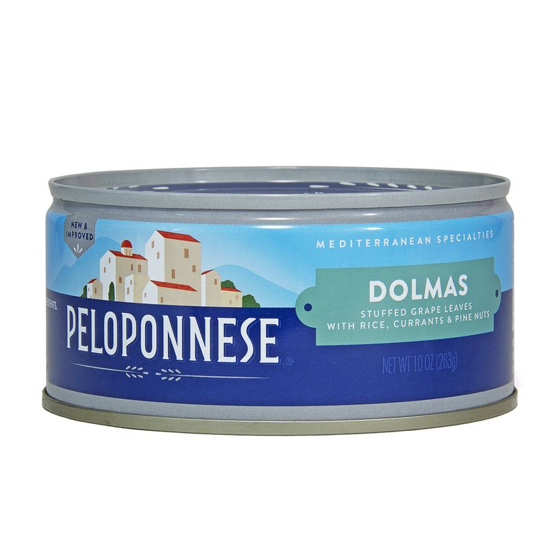 Peloponnese GRAPE LEAVE DOLMAS STUFFED 10 Ounce (Pack of 1) , B46754