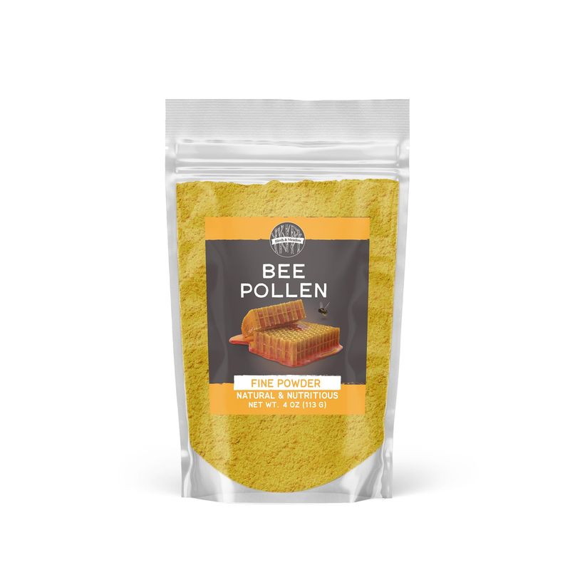 Birch &amp; Meadow Bee Pollen Powder, Natural &amp; Nutritious, Slightly Sweet Taste, Oatmeal &amp; Cereal (4 Ounce)