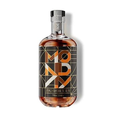 MONDAY Zero Alcohol Rum - A Non-Alcoholic Spirit with Low Sugar, 5 Calories, Vegan and Gluten Free - 750ml