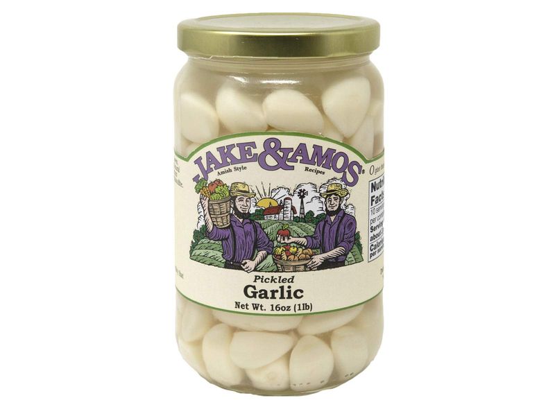 Pickled Garlic - J&amp;A - Two 16oz Jars - Packed Fresh