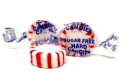 SweetGourmet Sugar-Free Peppermint Starlights | Naturally Flavored | 1 Pound