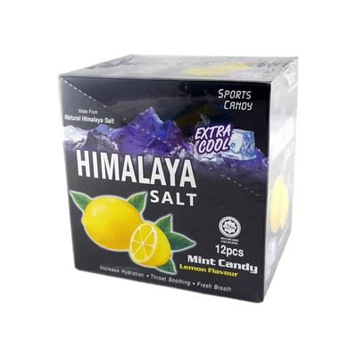 Ginger And Lemon Candy: Made from Natural Himalaya Salt (15g x 12 packs) Halal Sports Candy