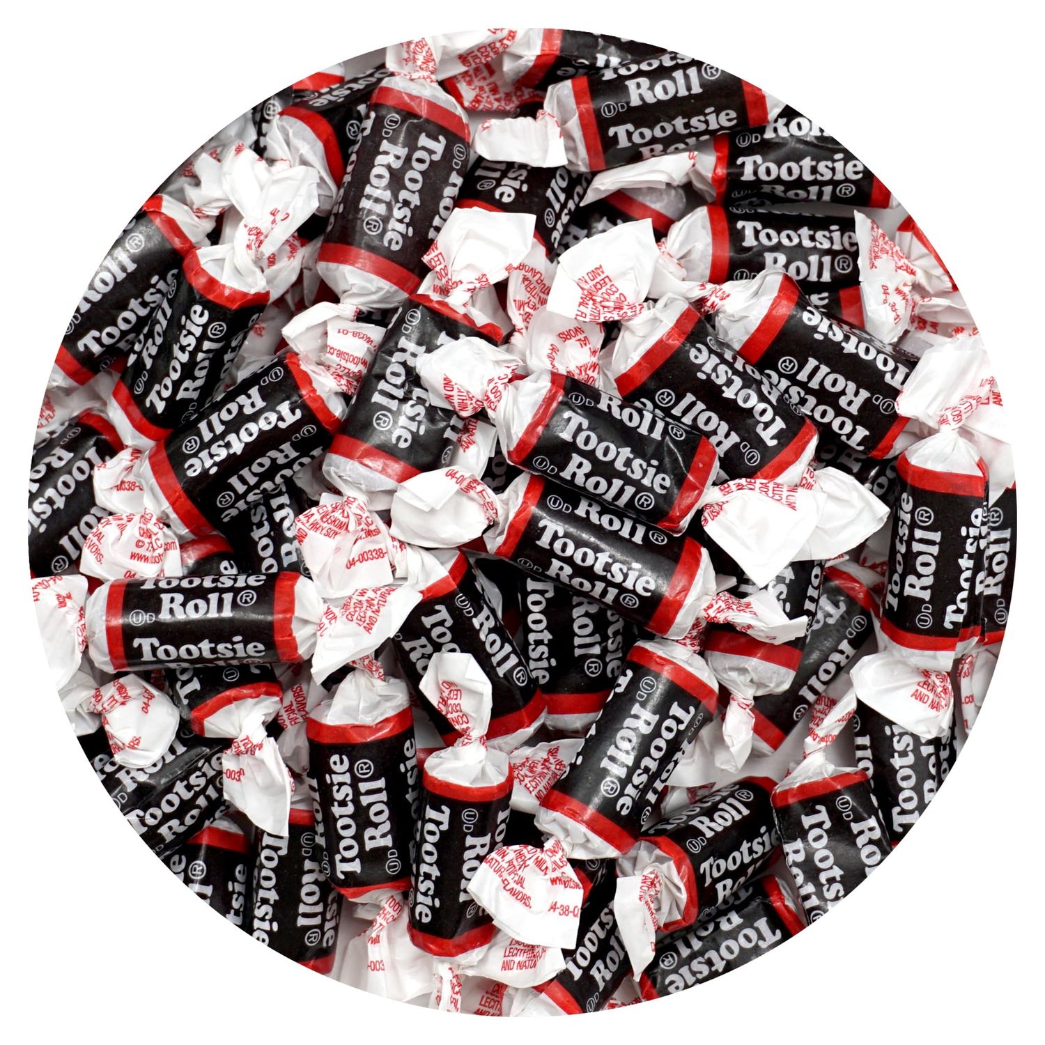 Tootsie Roll Midgees, 1lb Bulk Bag (Approx. 70 Pieces), Mini Chewy Candy, Individually Wrapped Bulk Candy, Chocolate Candy, The Hampton Popcorn &amp; Candy Company
