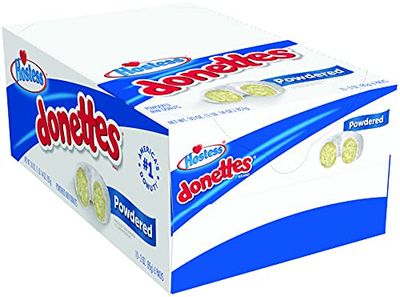 Hostess Powdered Sugar Donettes, 6 Count Bags (10 Pack)