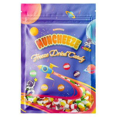 Freeze Dried Candy - Muncheeze Gourmet Freeze Dried Asteroid Crunchies (4 oz), Assorted Fruity Flavors (Original Rainbow)
