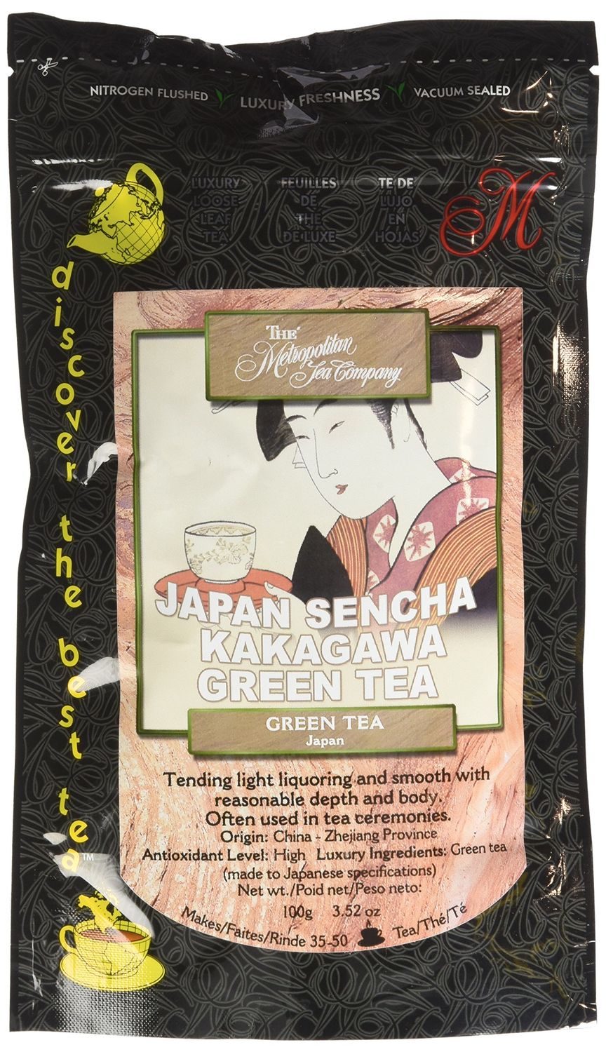 Metropolitan Tea Discovery Loose Tea Pack, Japan Sencha Green, 100gm