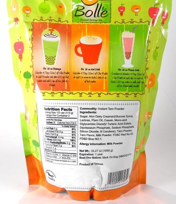 BOLLE Boba Bubble Tea Smoothie Powder Mix Drinks (Taro)