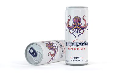 BLUMANIA ENERGY - PRIME SUGAR-FREE, 8.4 Oz (Pack of 24), No Jitters, No Preservatives