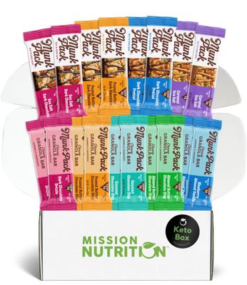 Keto Granola Bars and Nut &amp; Seed Bars - Low Carb, Gluten-Free, Grain-Free, Plant Based - Keto Snack Box