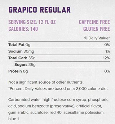 Grapico Sparkling Grape Soda - 12 oz cans - 12 pack
