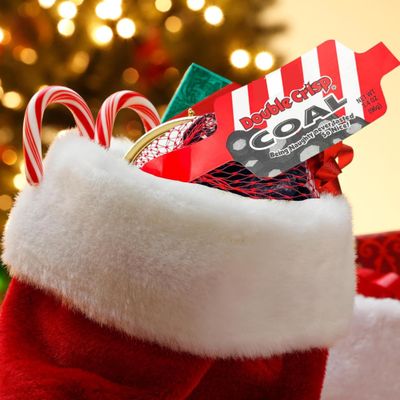 Double Crisp Chocolate Coal, Individually Wrapped Candy for Stocking Stuffers, Christmas Gag Gift (2pk Coal)