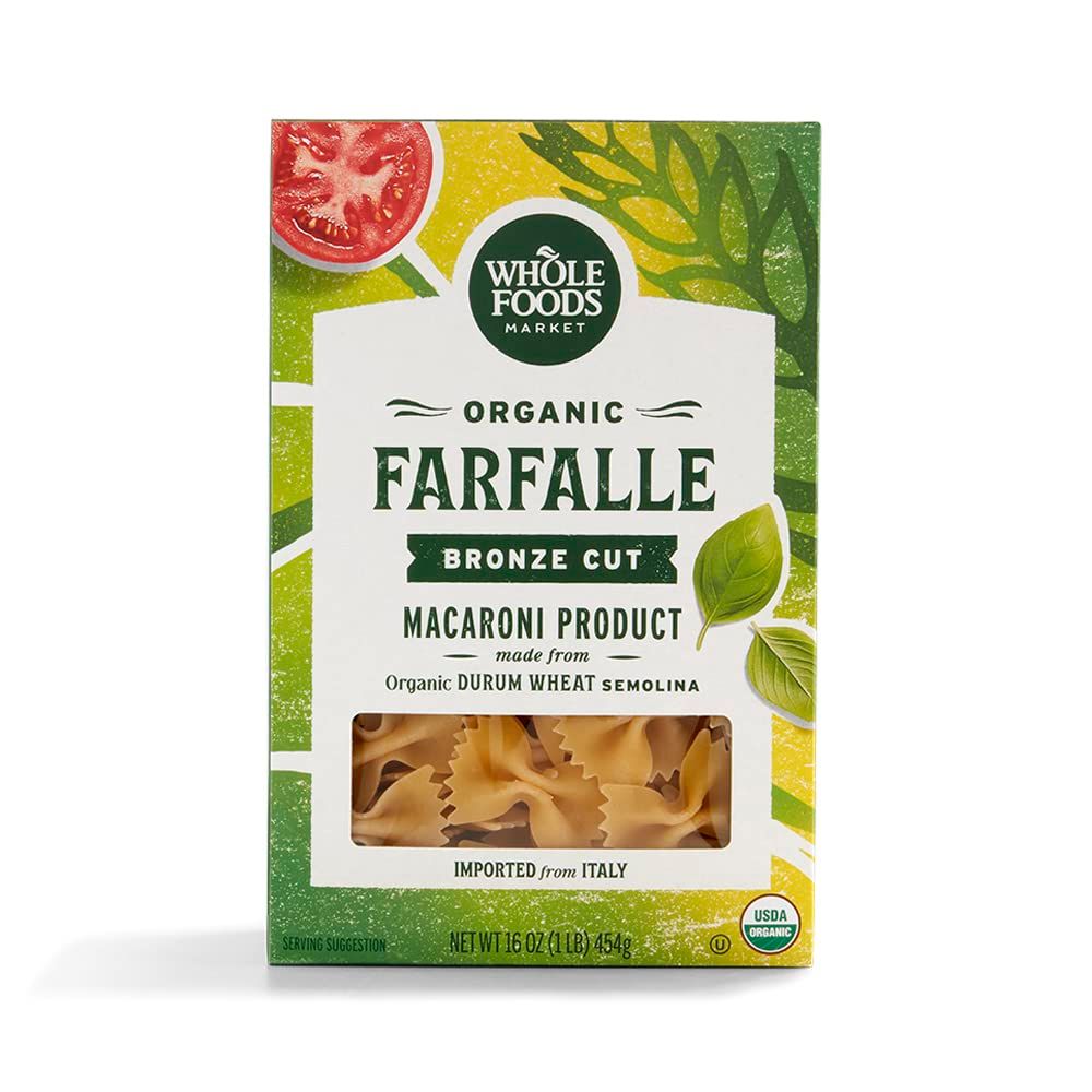 Whole Foods Market, Organic Farfalle, 16 Ounce