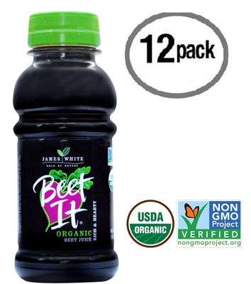 BEET IT Organic Beet Juice, 8.5oz (12 Pack) | Non GMO, 100% Natural Organic juice- Gluten Free, No Added Sugar, Not from Concentrate | Nutrient Packed Vegetable Juice