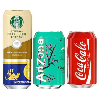 Skywin Silicone Can Sleeve - 3 Pack, 12oz (355ml) Can Cover can Hides Can by Disguising it as a Can of Soda (1 Red, 1 Green, 1 Brown)