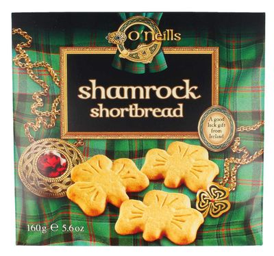O&#39;Neills Shamrock Shortbread Cookies, 5.6 Ounce