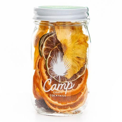 Camp Craft Cocktail Mix - Flo&#39;rita | Premium Drink Mixer Infusion Kit with Dehydrated Fruit, Herbs and Vegan Sugar | 16 oz Glass Jar Mixer for Cocktails, Margaritas, and Mocktails - Serves 8