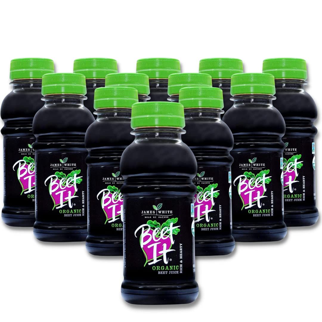 BEET IT Organic Beet Juice, 8.5oz (12 Pack) | Non GMO, 100% Natural Organic juice- Gluten Free, No Added Sugar, Not from Concentrate | Nutrient Packed Vegetable Juice
