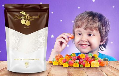 SweetGourmet Baby Pacifiers Fruit Flavored Candy | 2 Pounds