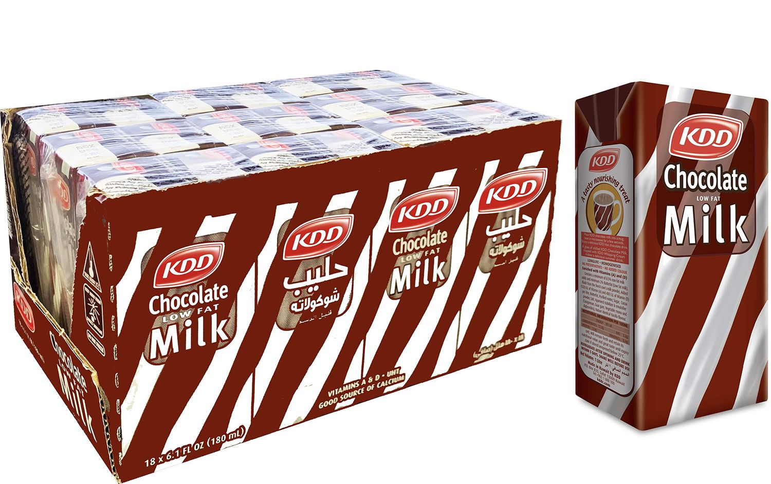 KDD Chocolate Flavored Milk 180ML (18 PACK)