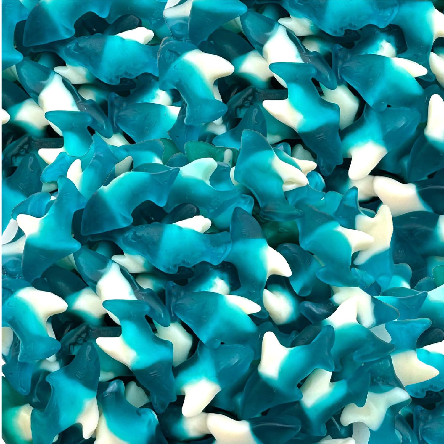 Blue Sharks Gummy Candy |1-Pound Pack | Blue Raspberry Flavor
