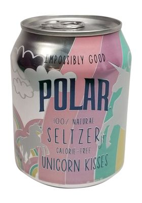 Polar Seltzer Impossibly Good Unicorn Kisses 6 pk 8 oz. cans.