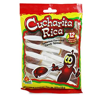Cucharita Rica Tamarindo Flavored Spoon, 12ct/bag Mexican Candy
