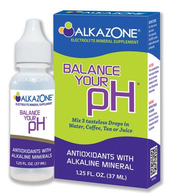 Alkazone Balance Your pH, Antioxidants Alkaline Mineral Drops, Single 1.25 Oz Pack, Portable, Yields 10 Gallons of alkaline, antioxidant Water, Unflavored, pH Balance, Hydration
