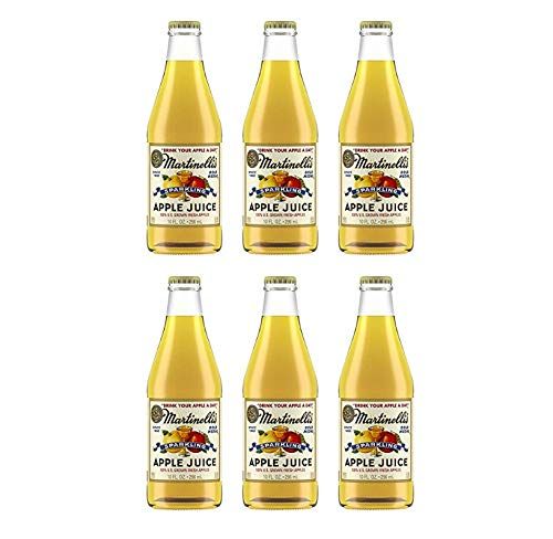 Martinellis Sparkling Apple Juice Glass Bottles (6 Pack, Total of 60fl.oz)