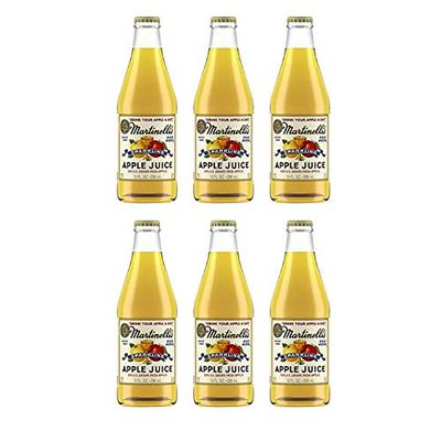 Martinellis Sparkling Apple Juice Glass Bottles (6 Pack, Total of 60fl.oz)