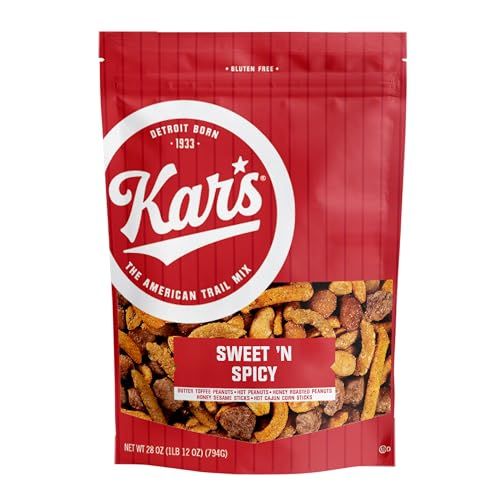 Kars Nuts Sweet &#39;N Spicy Trail Mix, 28 oz - Resealable Pouch (Pack of 1), Gluten-Free Snack Mix
