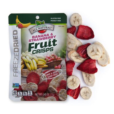 Brothers-ALL-Natural Fruit Crisps, Strawberry Banana, 0.42 oz (Pack of 24)