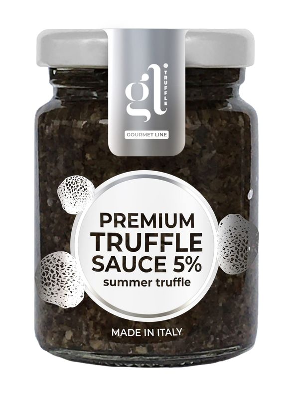 Premium Minced Black Truffle Sauce (180 g) (6.4 oz), Larger Size, Salsa Tartufata, Black Truffle Pate, truffle zest, An Indulgent Delight from Italy by GL Truffle Gourmet LIne