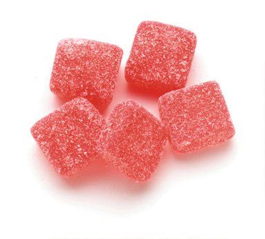 Sweet Candy Company Red Cinnamon Gummy Squares - Hot and Spicy Cinnamon Gummy Candy in Bulk, Gluten Free Gummies for Kids and Adults, Kosher, Made in the USA - 5 lb Bag