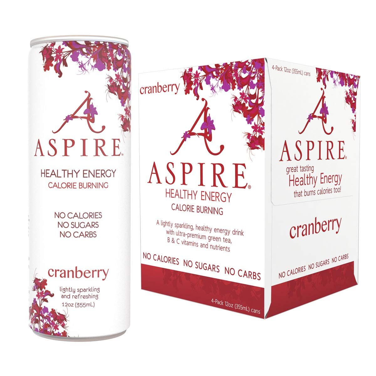 Aspire Drnk Enrgy Cranberry 4pk