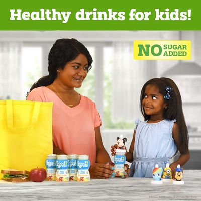 good2grow Organic Low Sugar Fruit Fusion Juice 24-pack of 6-Ounce BPA-Free Juice Bottles, Non-GMO and USDA Certified Organic with 75% Less Sugar. SPILL PROOF TOPS NOT INCLUDED (Pack of 24)