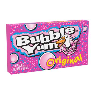 BUBBLE YUM Original Flavor Bubble Gum, Bulk, 2.82 oz Packages (12 Count, 10 Pieces)