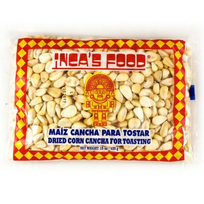 Inca&#39;s Food Maiz Cancha para Tostar - Peruvian Dried Corn for Toasting - 15 ounces