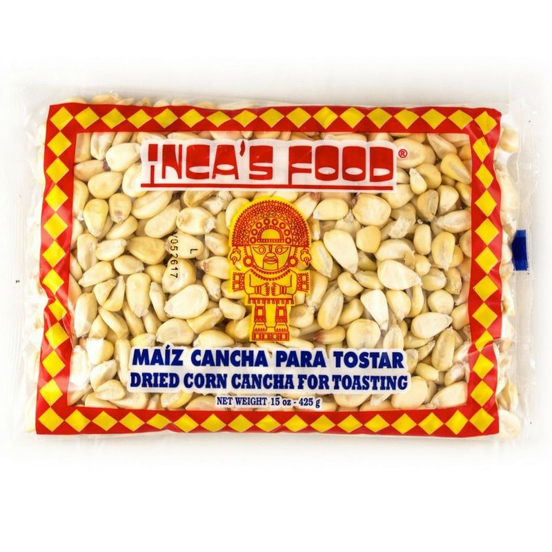 Inca&#39;s Food Maiz Cancha para Tostar - Peruvian Dried Corn for Toasting - 15 ounces
