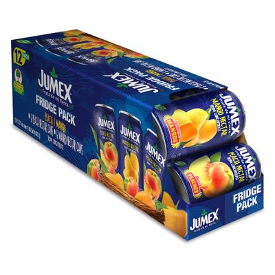 Jumex Mango and Peach Nectar Fridge Pack 11.3 Fl oz (12-Pack)