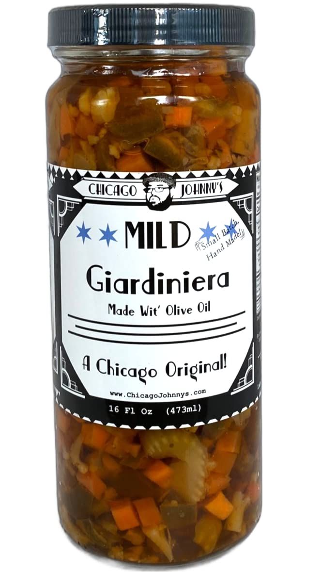 Gourmet Mild Giardiniera Hand Made In Olive Oil