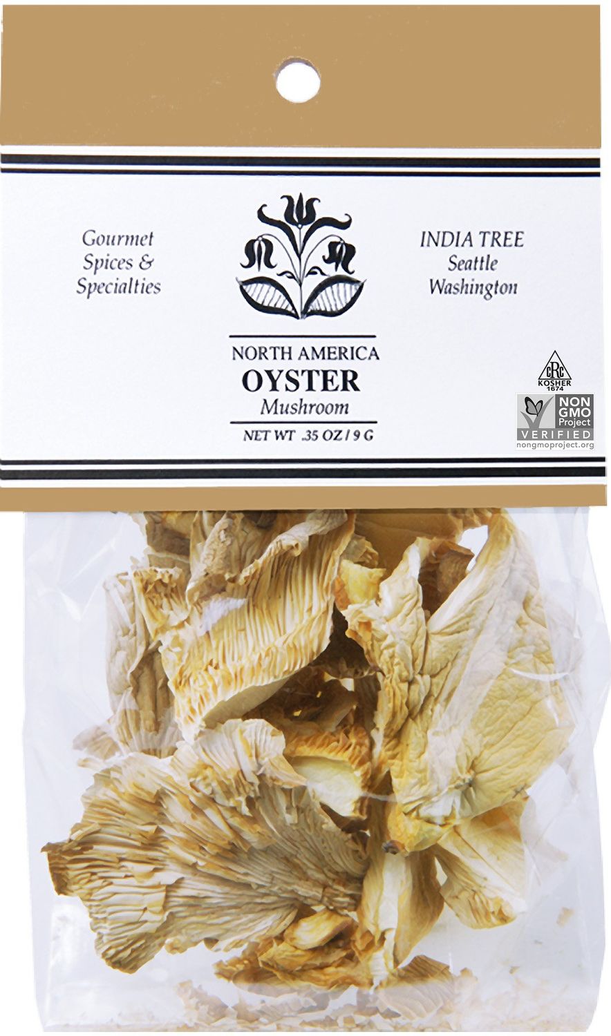 India Tree Oyster Mushrooms, .35 oz (Pack of 6)