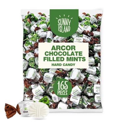 Arcor Chocolate Filled Mints Premium Hard Candy, 2 Pound Bag