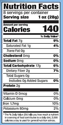 Garden of Eatin' Tortilla Chips, Blue Corn, No Salt Added, 1 lb bag (Pack of 12)