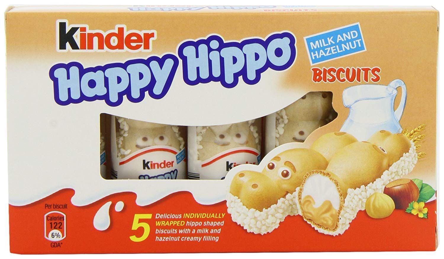 Kinder Happy Hippo Hazelnut 20.7 Gram x 50 Bars